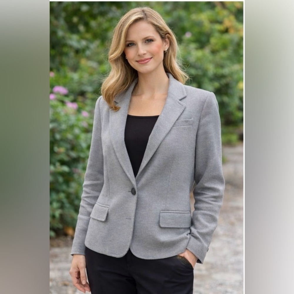 Banana Republic Classic Gray Blazer